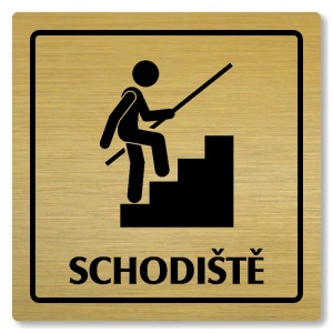 Schodiště, 80x80mm, zlatá, Arizona
